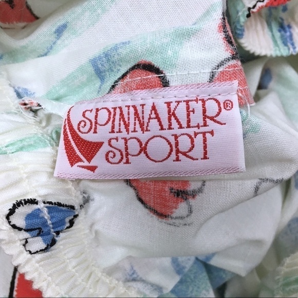 VINTAGE 80s Pants Spinnaker Sport Hearts Graffiti Retro High Waist Medium NWT - Picture 8 of 9